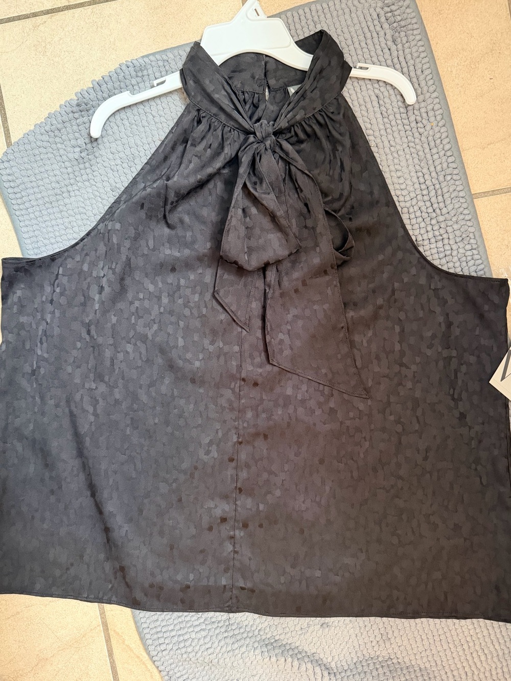 Worthington Black High-Neck Blouse